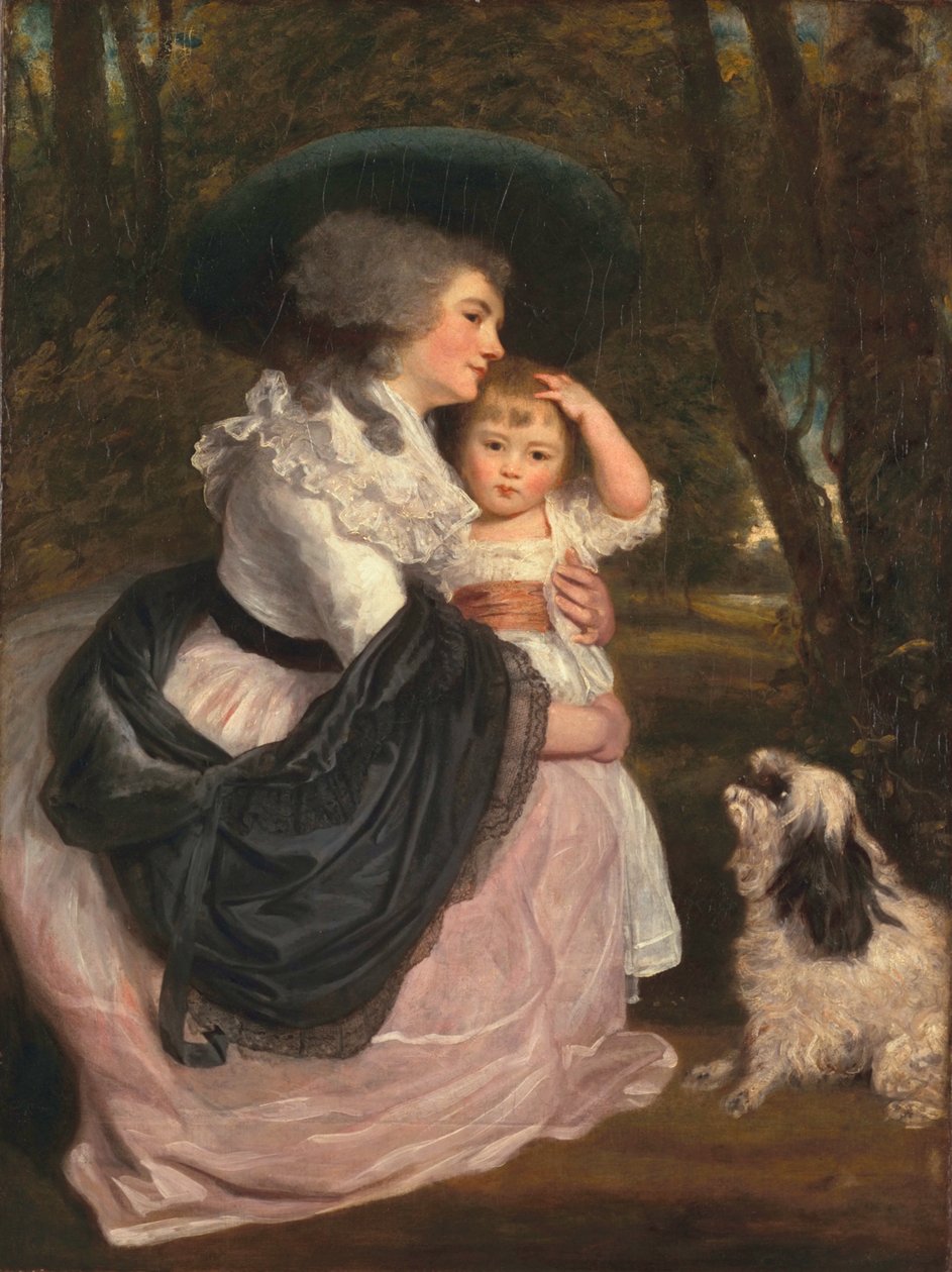 Lavinia, grevinde Spencer, og John Charles Spencer, Viscount Althorp, senere Earl Spencer, ca. 1783-84 af Joshua Reynolds