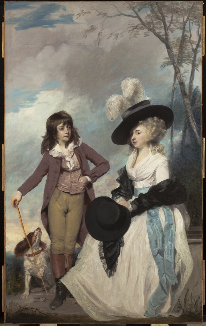 Maria Marow Gideon og hendes bror, William, 1786-87 af Joshua Reynolds