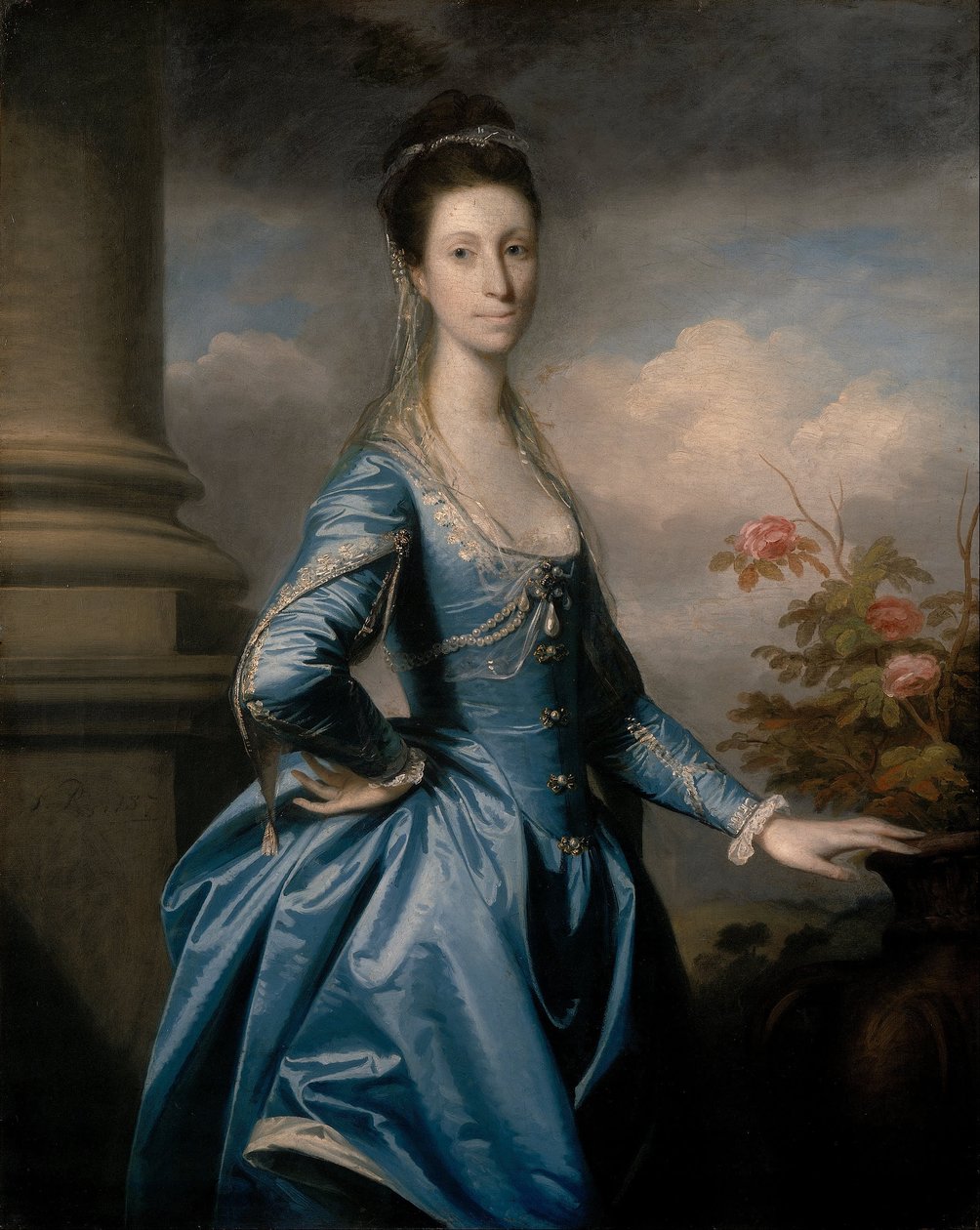 Frøken Elizabeth Ingram af Joshua Reynolds