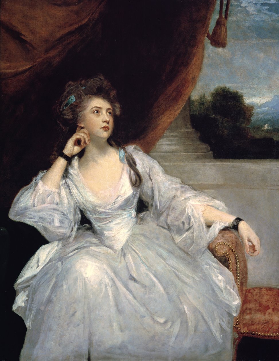 Portræt af fru Stanhope af Joshua Reynolds