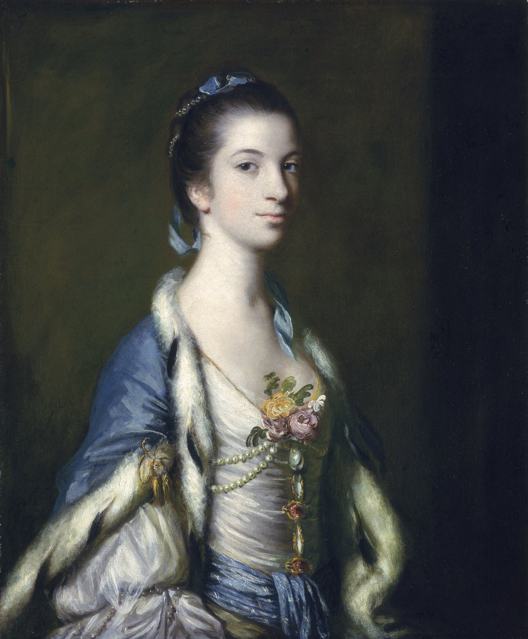 Portræt af en dame, 1758 af Joshua Reynolds