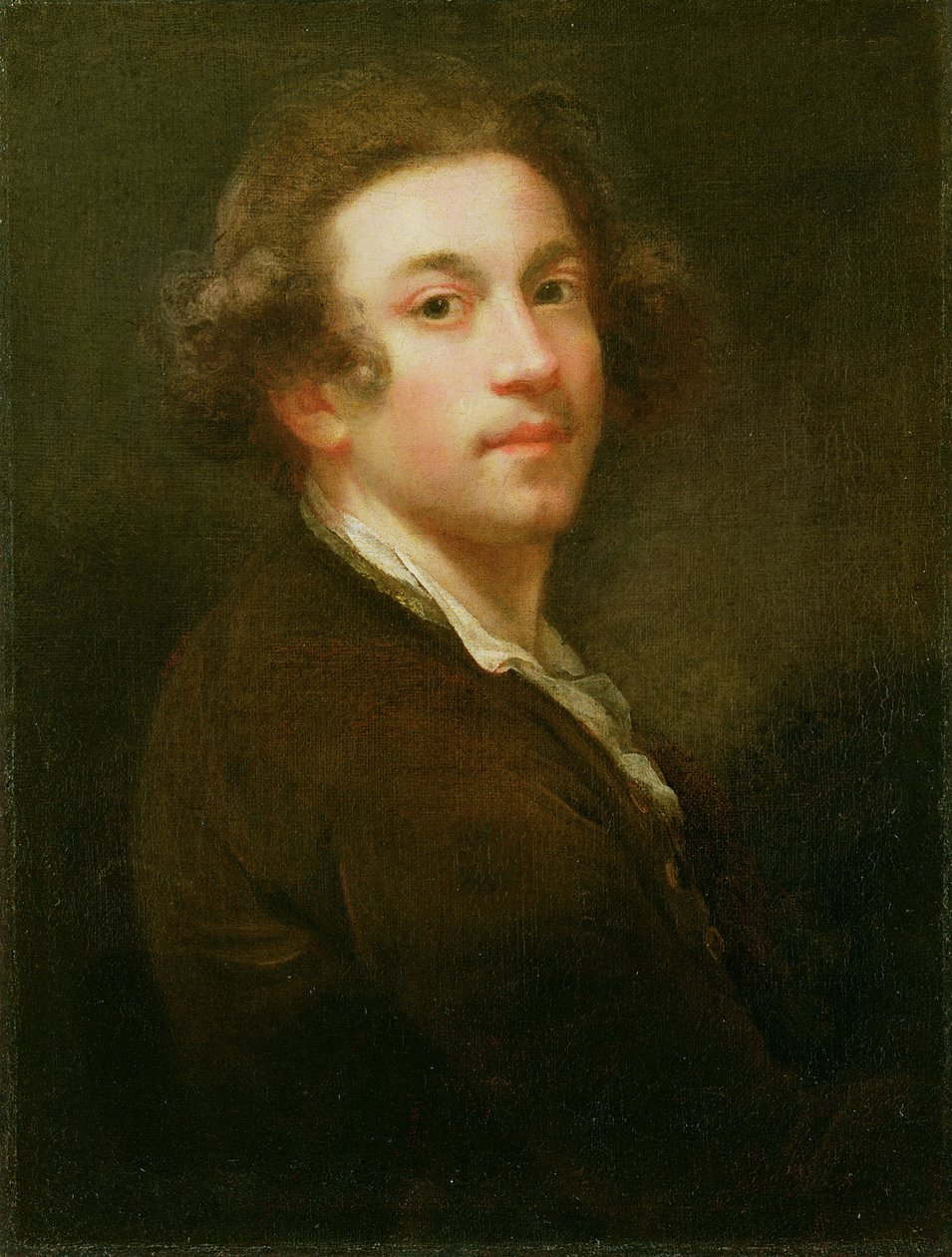 Selvportræt, kigger over højre skulder af Joshua Reynolds