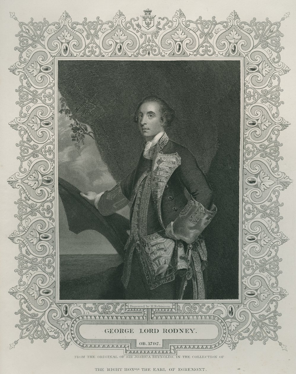 Sir George Brydges Rodney af Joshua Reynolds