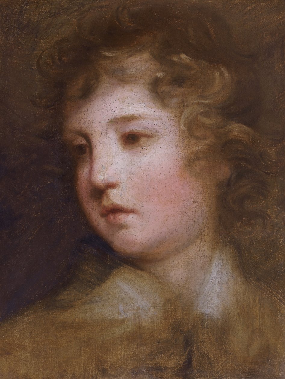 Undersøg portrættet af Lord George Seymour Conway (1763-1848) som dreng af Joshua Reynolds