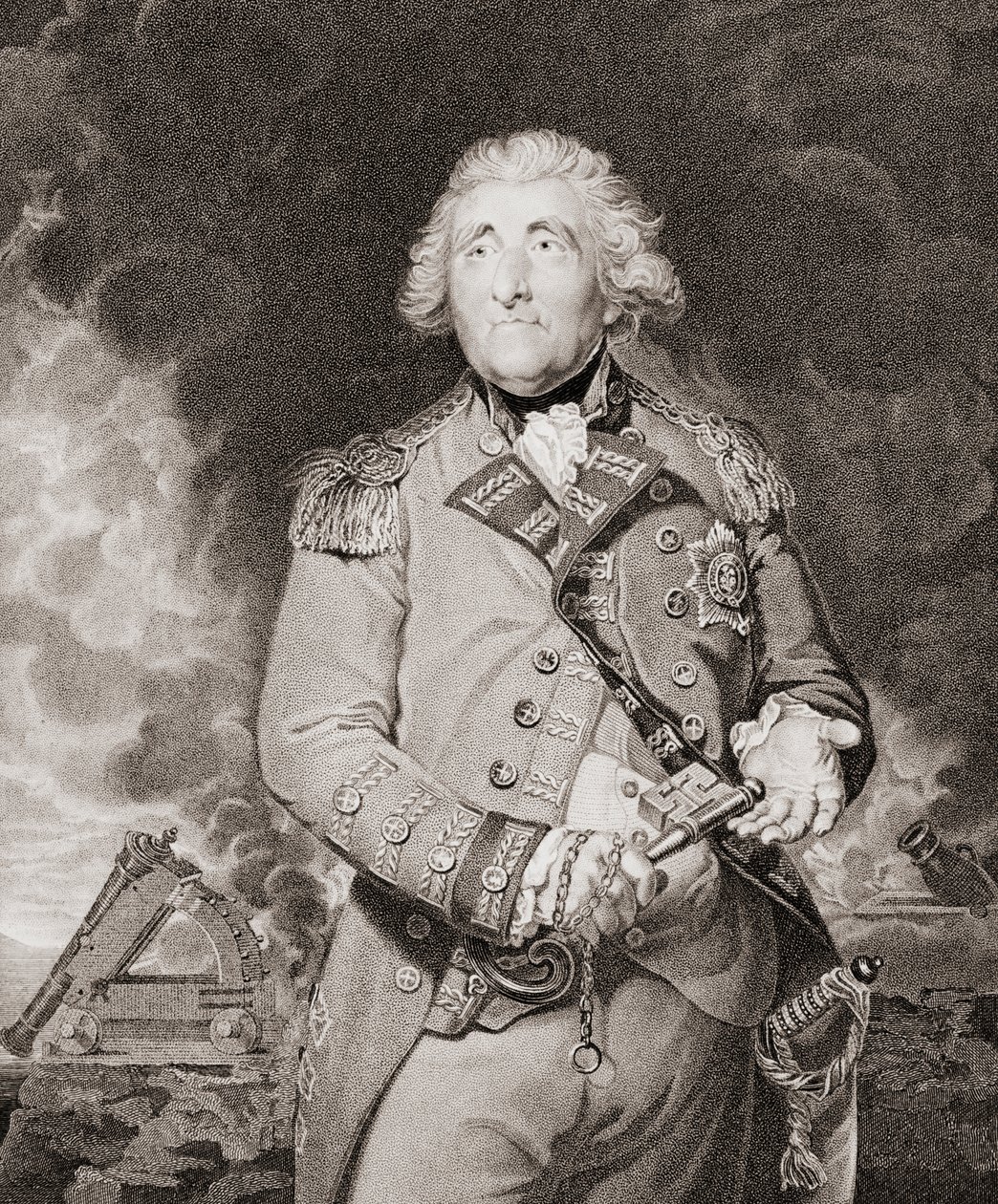 George Augustus Elliott, Lord Heathfield af Joshua (after) Reynolds