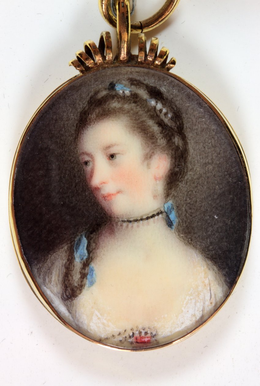 Lady Anne Campbell, grevinde af Strafford (emalje) af Joshua (after) Reynolds