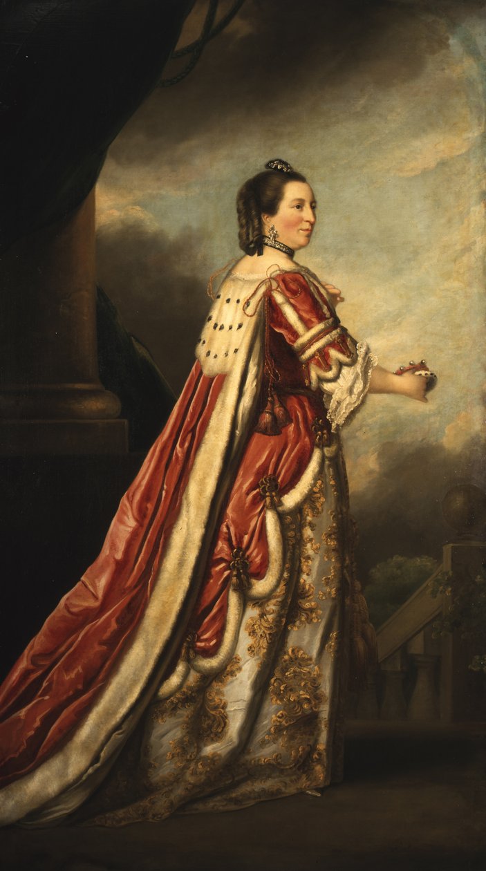 Portræt Elizabeth, hertuginde af Northumberland (olie på lærred) af Joshua (after) Reynolds