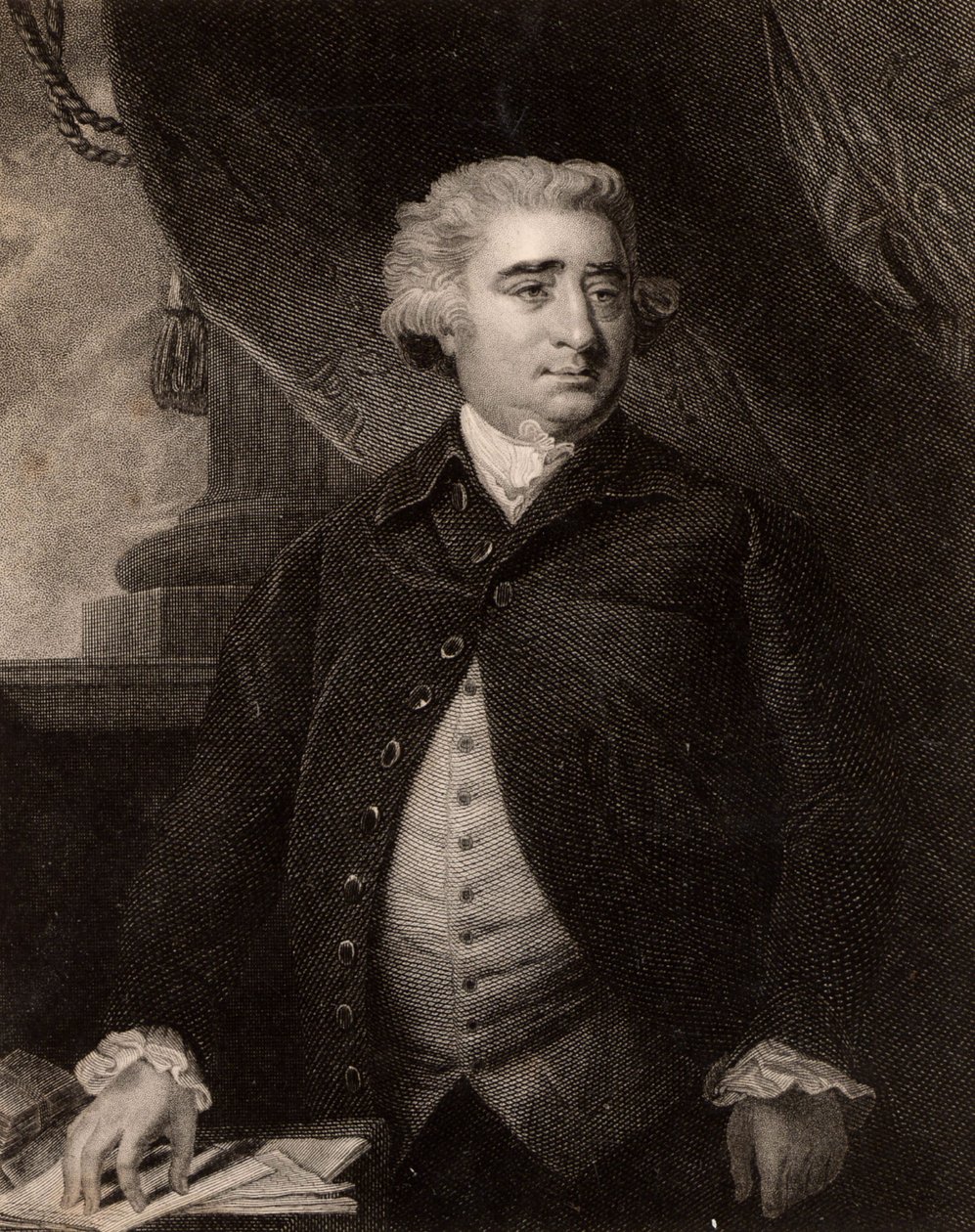 Portræt af Charles James Fox af Joshua (after) Reynolds