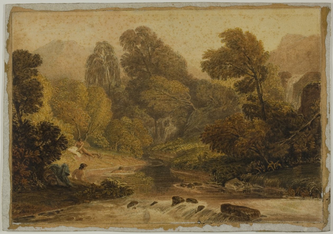 En scene nær Lodore, Cumberland af Joshua Cristall
