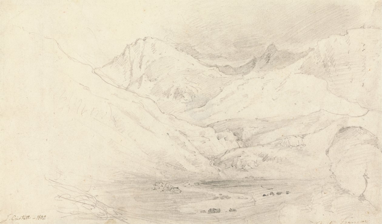 Nant Ffrancon-dalen, Caernarvonshire af Joshua Cristall