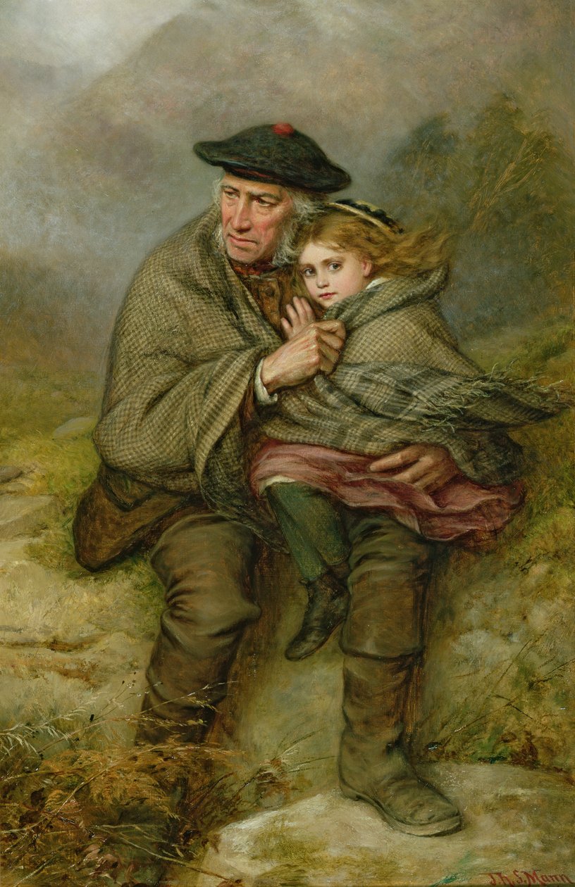The Cauld Blast, 1876 af Joshua Hargrave Sams Mann