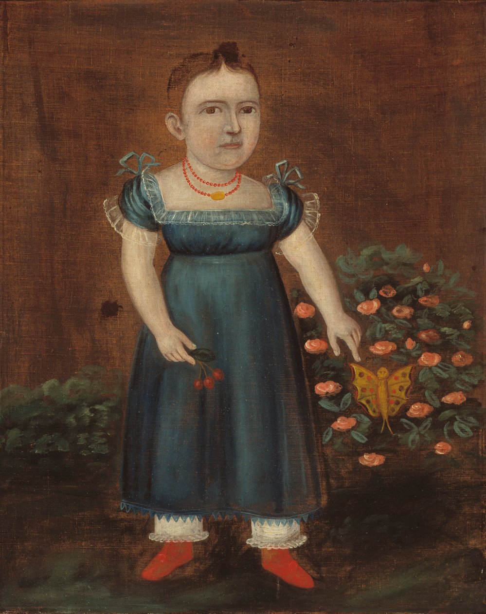 Portræt af Adelia Ellender, ca. 1803-1805. af Joshua Johnson