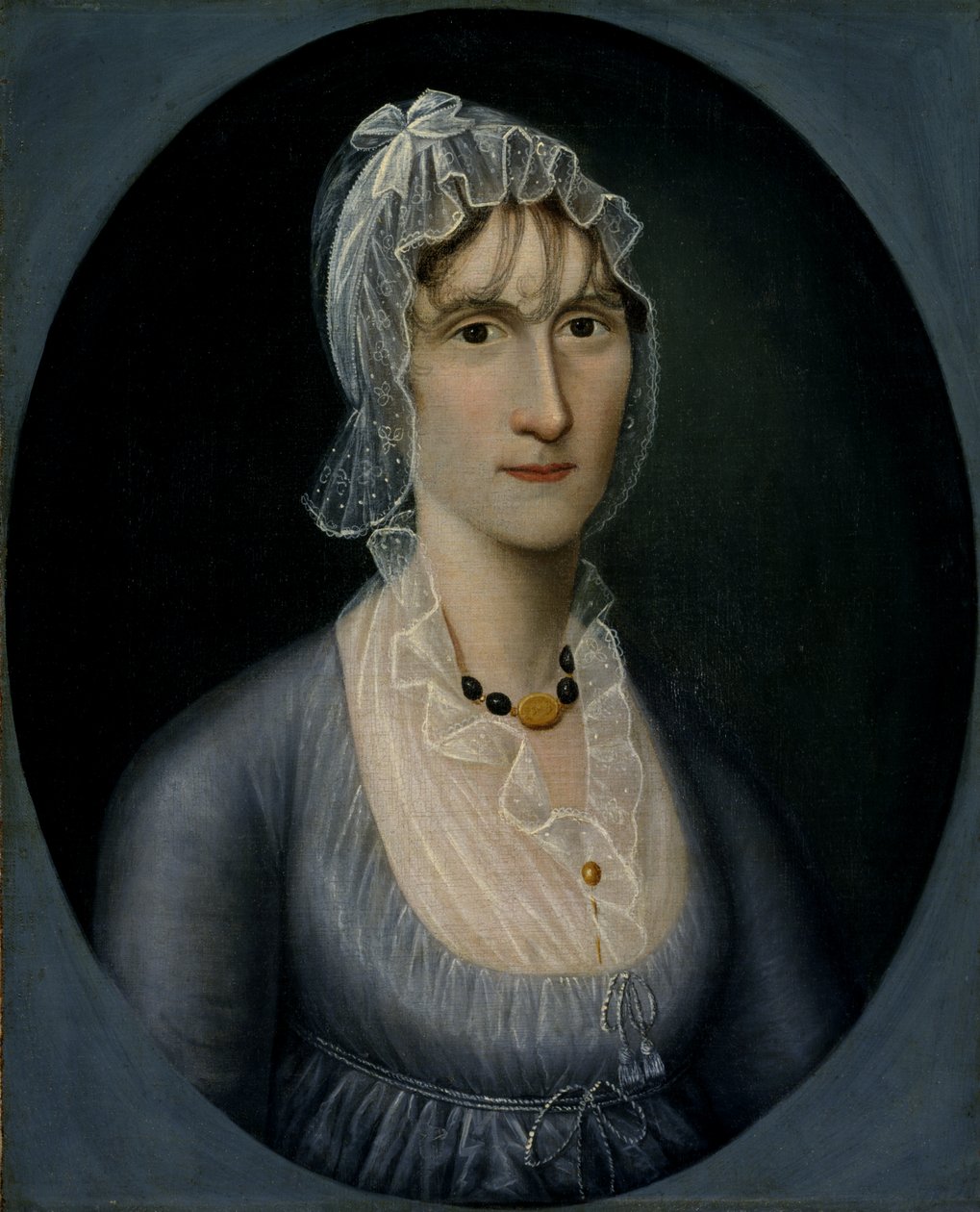 Portræt af fru Barbara Baker Murphy Kone til søkaptajnen, ca. 1810. af Joshua Johnson