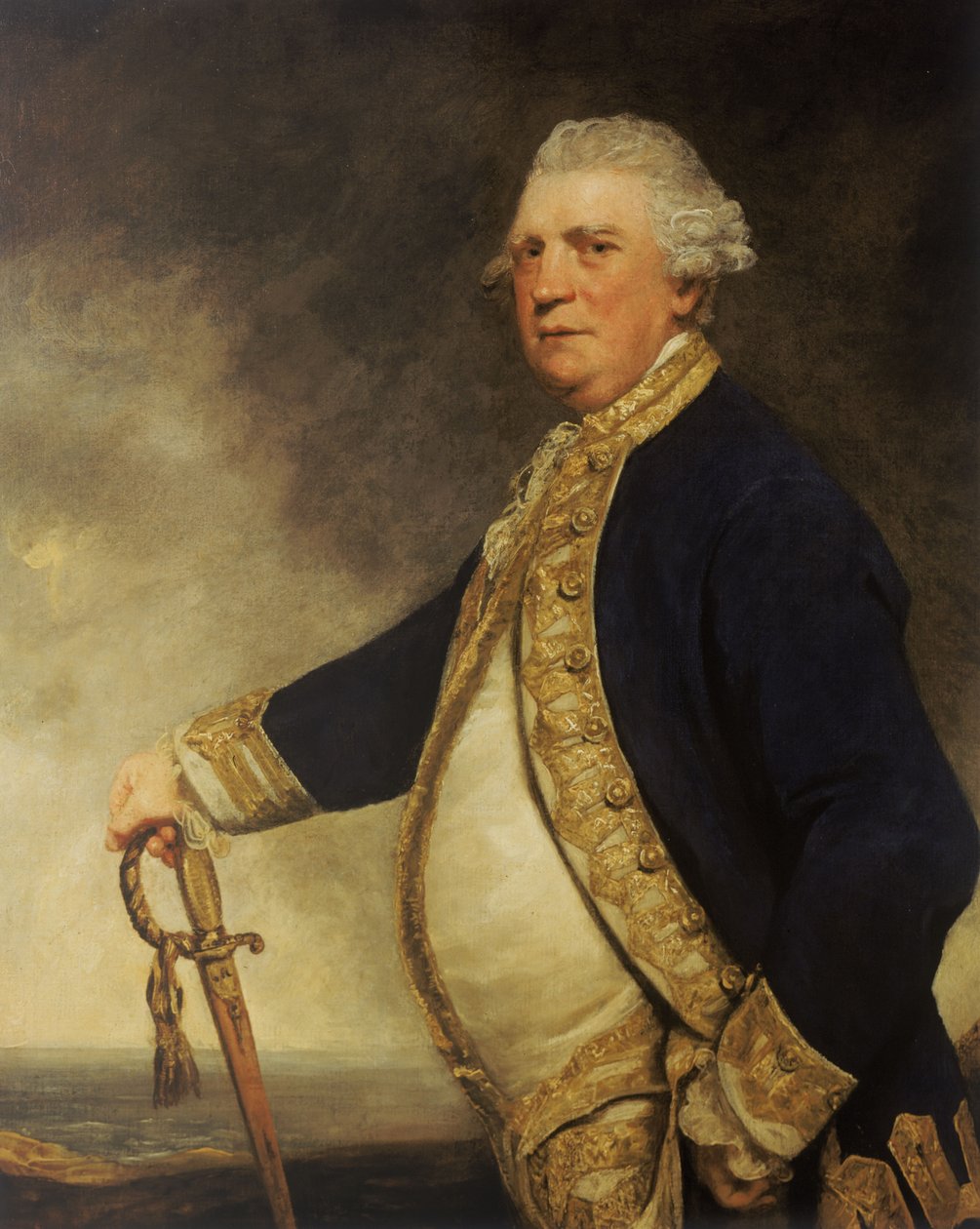 Admiral Augustus Keppel (1725-1786) af Joshua Reynolds