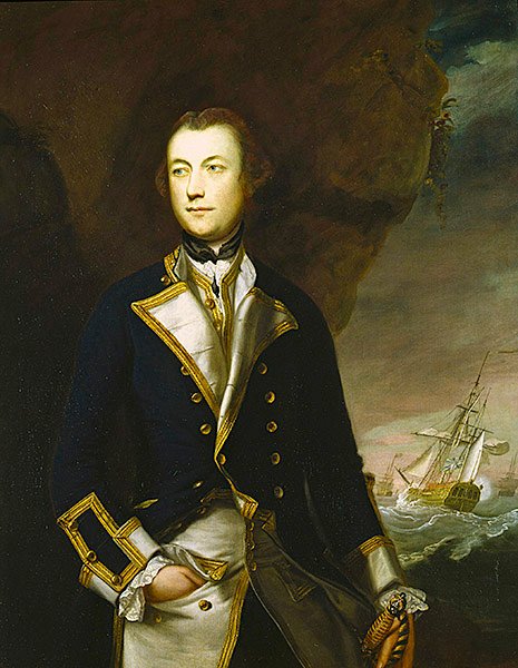 Kaptajn Robert Brice (olie på lærred) af Joshua Reynolds