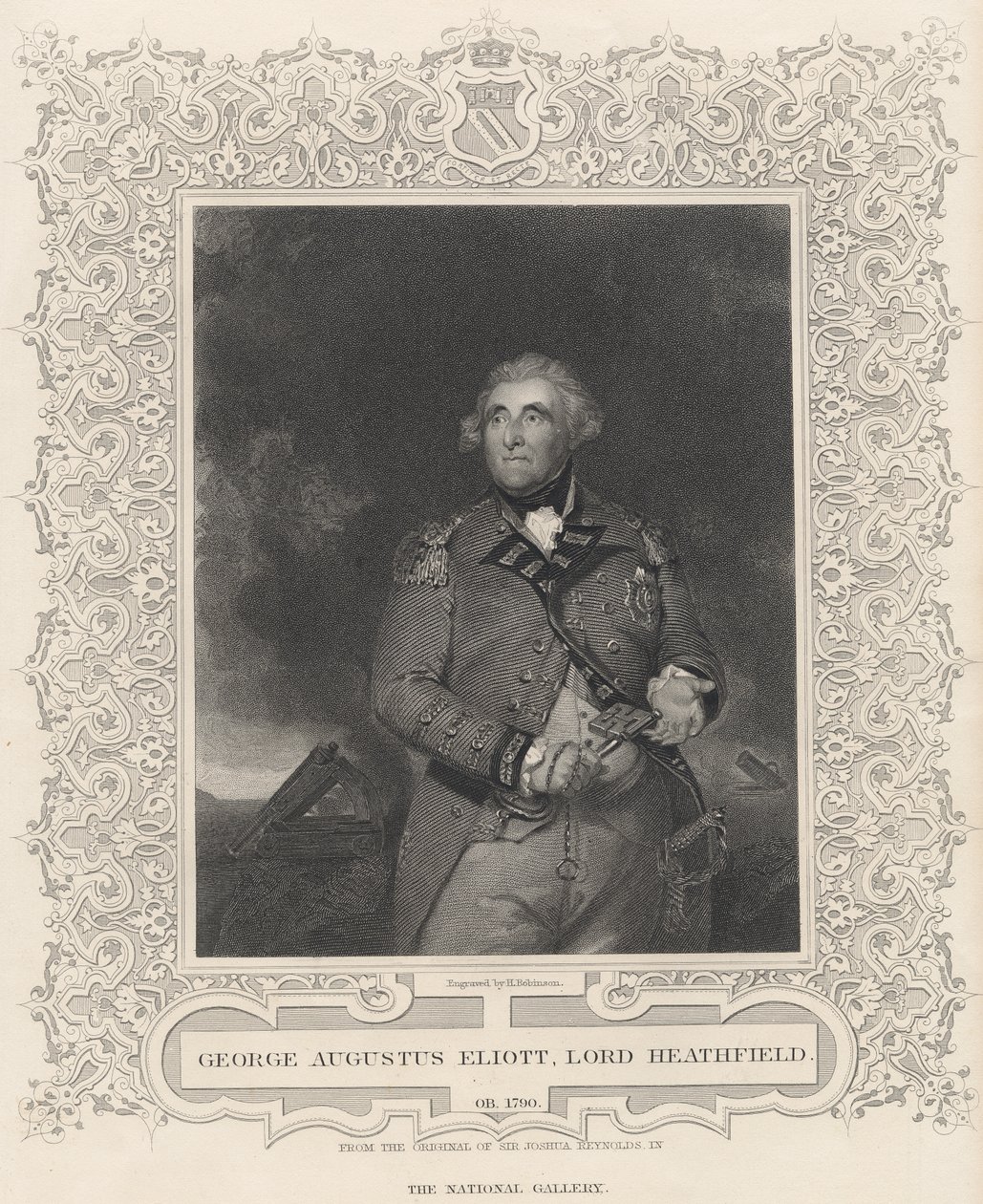George Augustus Eliott, 1. Baron Heathfield af Joshua Reynolds