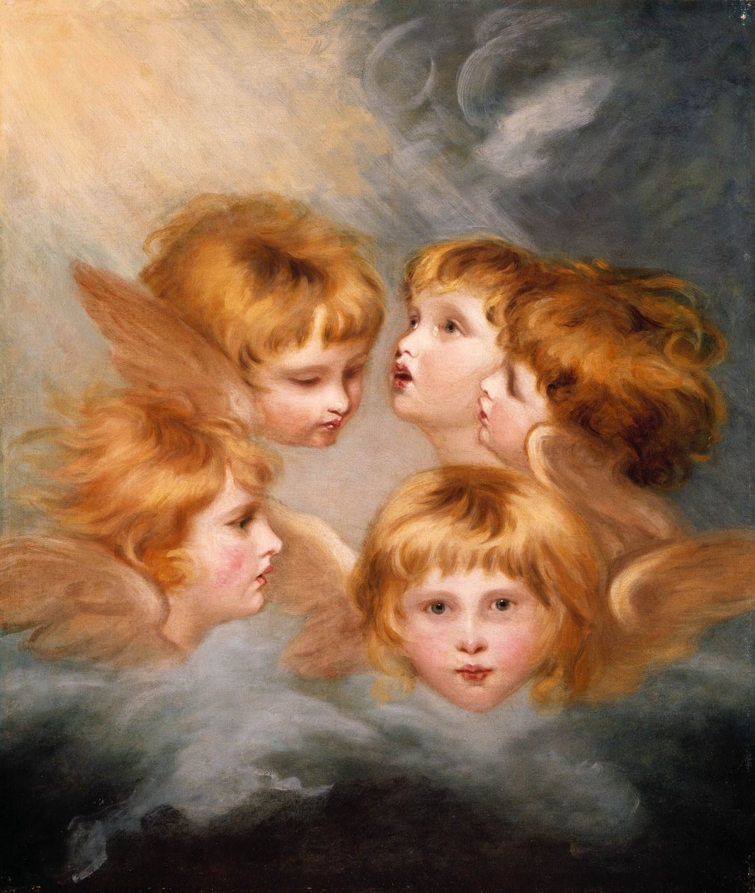 Englehoveder: Miss Frances Gordon af Joshua Reynolds