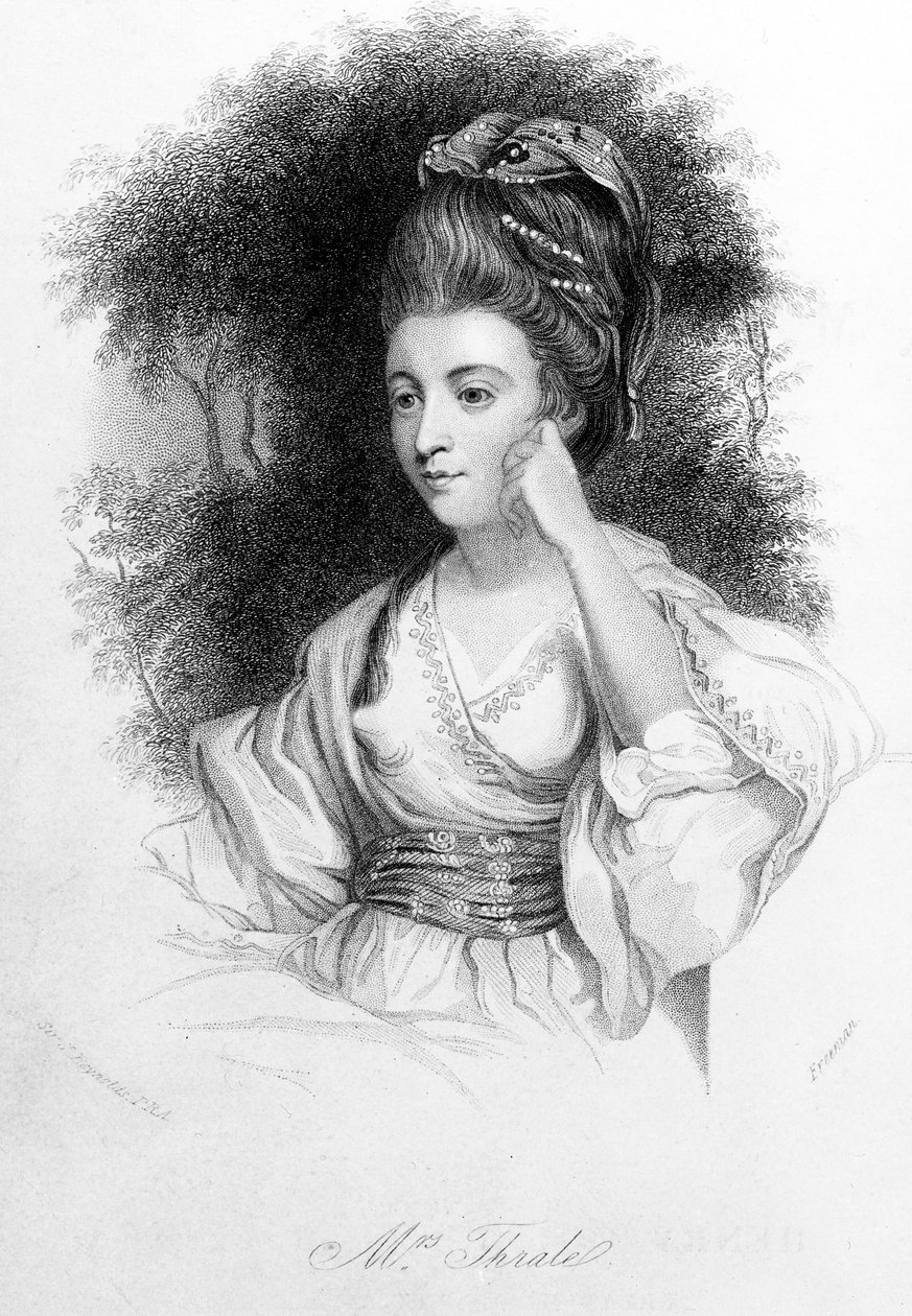 Hester Thrale, graveret af Samuel Freeman, 1842 af Joshua Reynolds