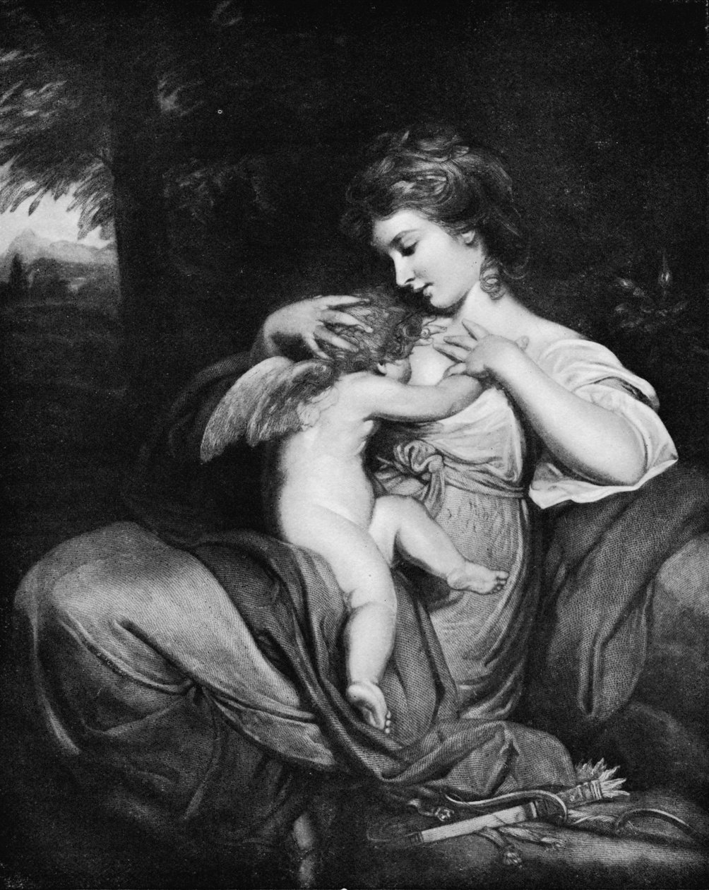Hope Nursing Love Miss Morris som Hope Nursing Cupid, c1770, 1912 af Joshua Reynolds