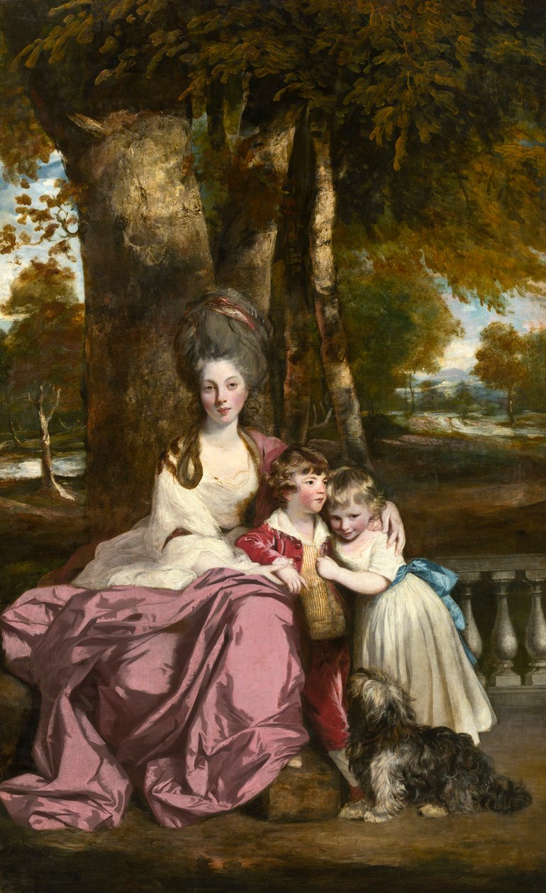 Lady Elizabeth Delme og hendes børn af Joshua Reynolds
