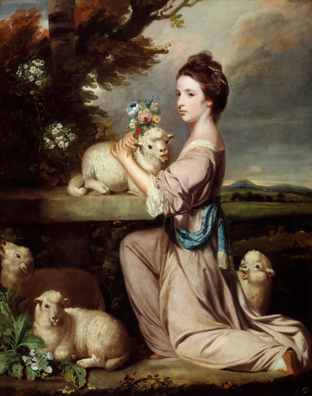 Lady Mary Leslie af Joshua Reynolds