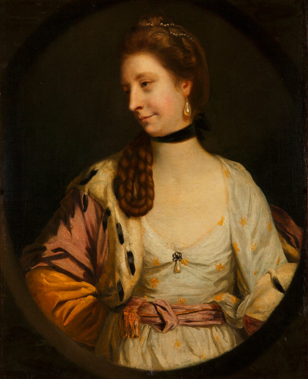 ""Lady Sondes"" Maleri af Sir Joshua Reynolds (1732-1792) - 1764 - Olie på lærred Dim 76,4x60,3 cm Museo Lazaro Galdiano, Madrid af Joshua Reynolds