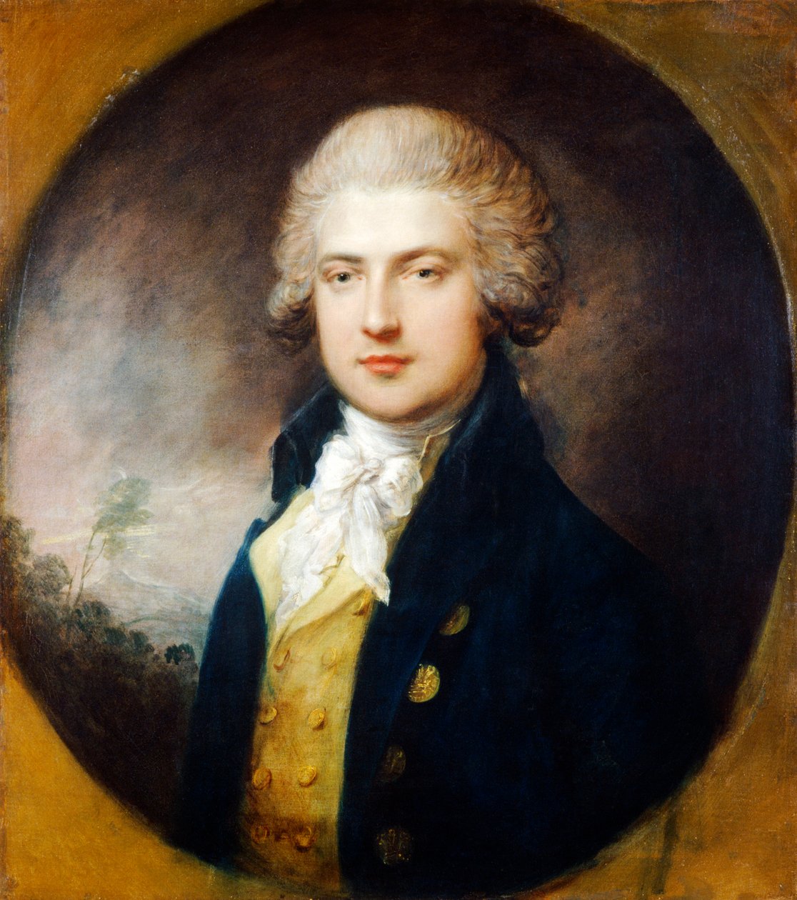Mand i Prince of Wales Livery (olie på lærred) af Joshua Reynolds