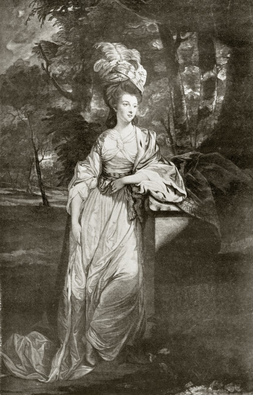 Mary Isabella Somerset, hertuginde af Rutland, graveret af Valentine Green, fra "The Print-Collector