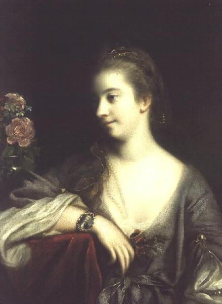 Mrs. Dominic Angelo, ca. 1759 (olie på lærred) af Joshua Reynolds
