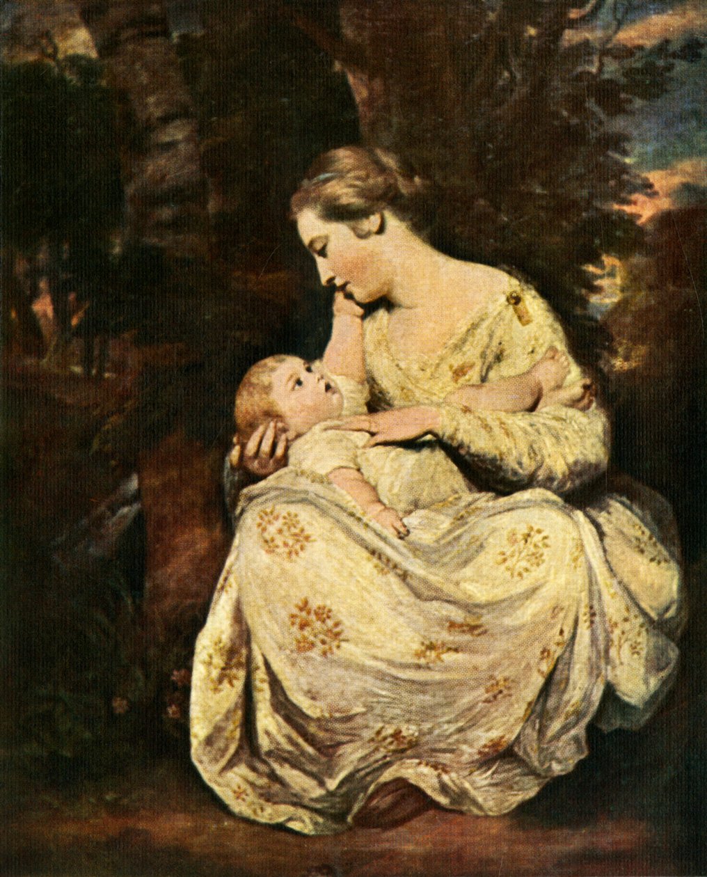 Fru Hoare og Barn, 1763-1764, c1912 af Joshua Reynolds