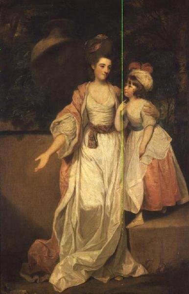 Fru Thomas Jelf Powis og hendes datter Catherine af Joshua Reynolds