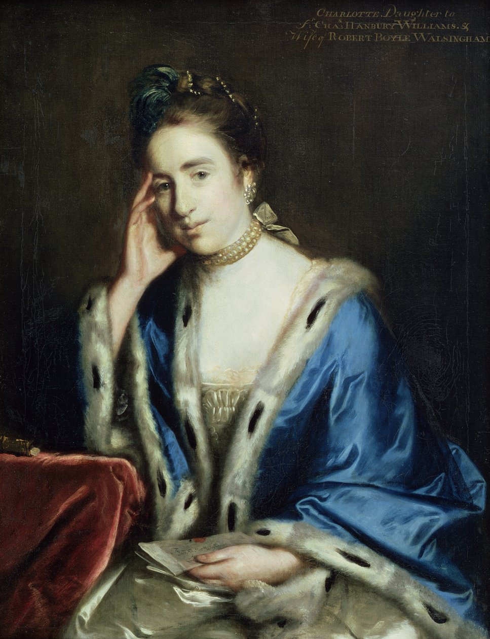 Portræt af Charlotte Walsingham, 1760 af Joshua Reynolds