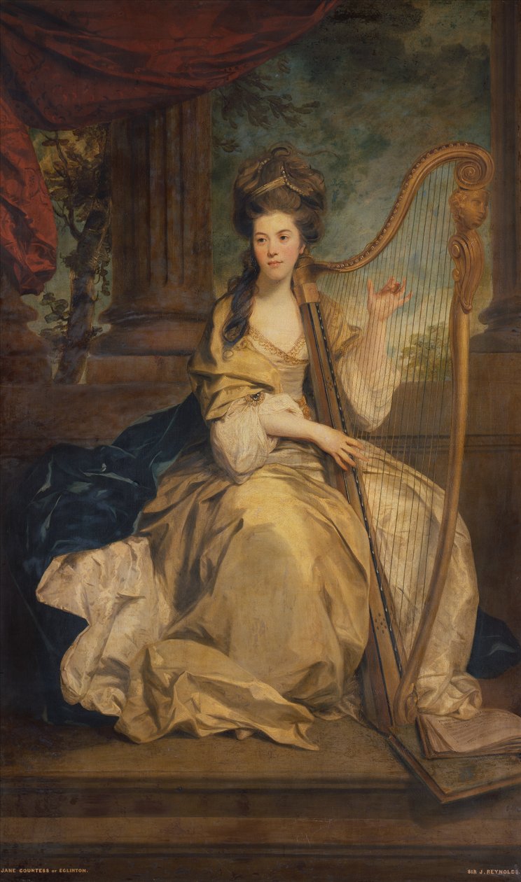 Portræt af Jane Lindsay, grevinde af Eglinton af Joshua Reynolds
