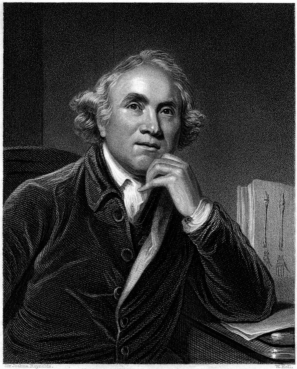 Portræt af John Hunter, graveret af William Holl, ca. 1830