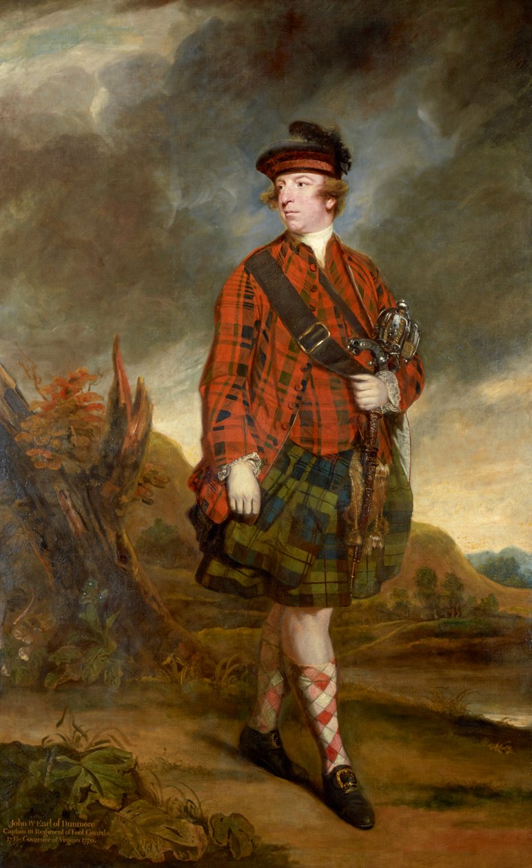 Portræt af John Murray, 4. jarl af Dunmore (1730-1809) af Joshua Reynolds