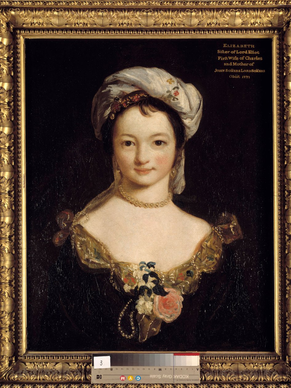 Portræt af Miss Elisabeth Eliot, maleri af Joshua Reynolds (1723-1792) af Joshua Reynolds