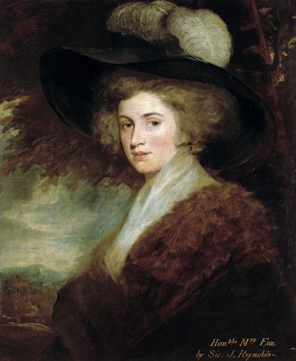 Portræt af Mrs. Charles James Fox, 1784-9 af Joshua Reynolds
