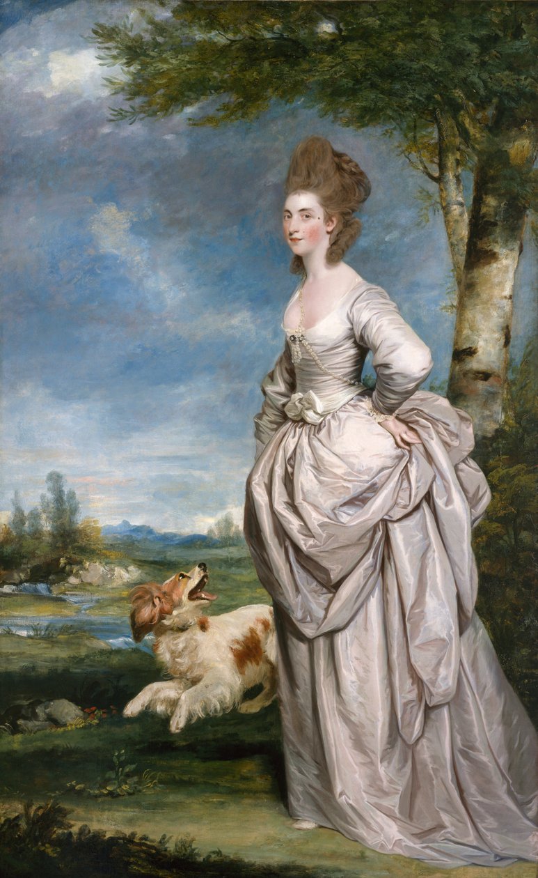 Portræt af fru Elisha Matthew. 1777 af Joshua Reynolds