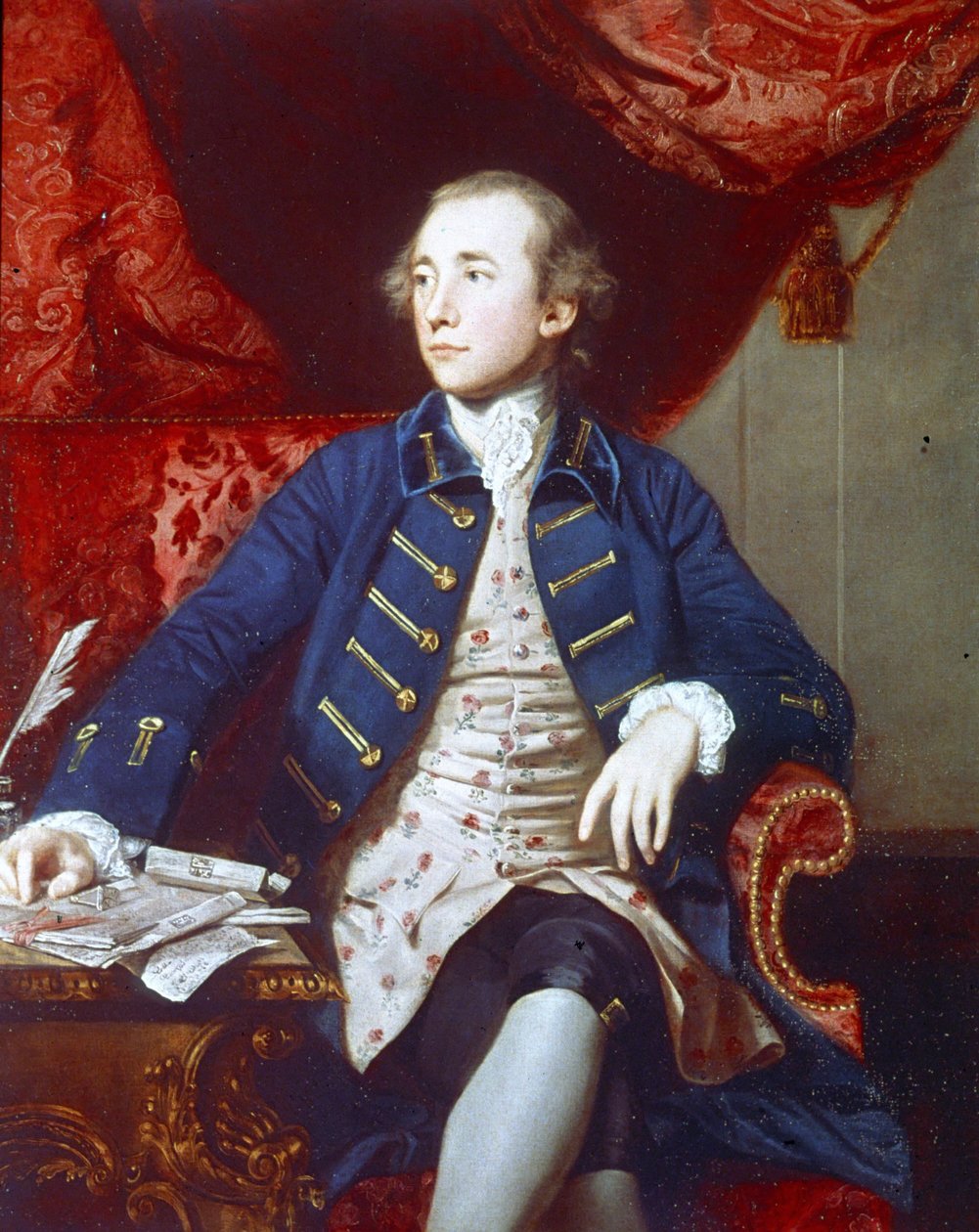 Portræt af Warren Hastings (1732 - 1818). Maleri af Joshua Reynolds. 1766 - 1768. London, National Portrait Gallery. af Joshua Reynolds