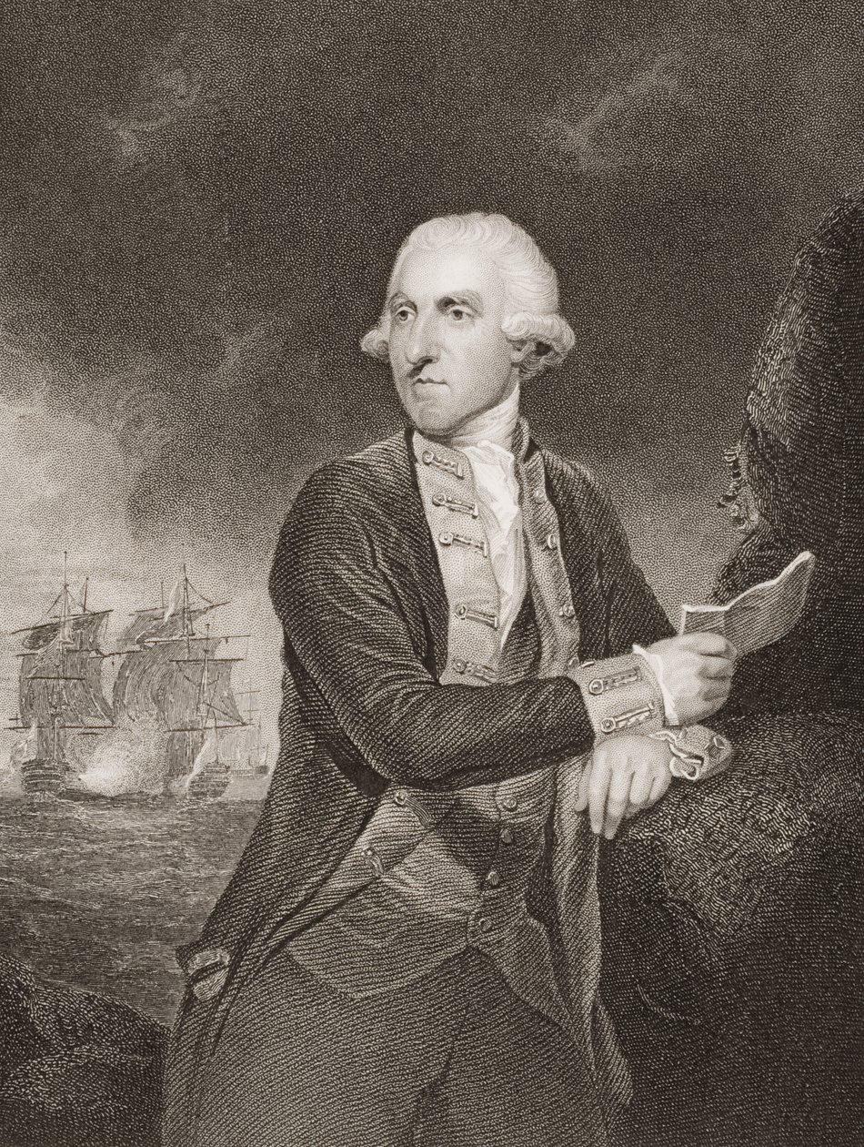 Samuel Hood, 1. Viscount Hood, illustration fra 
