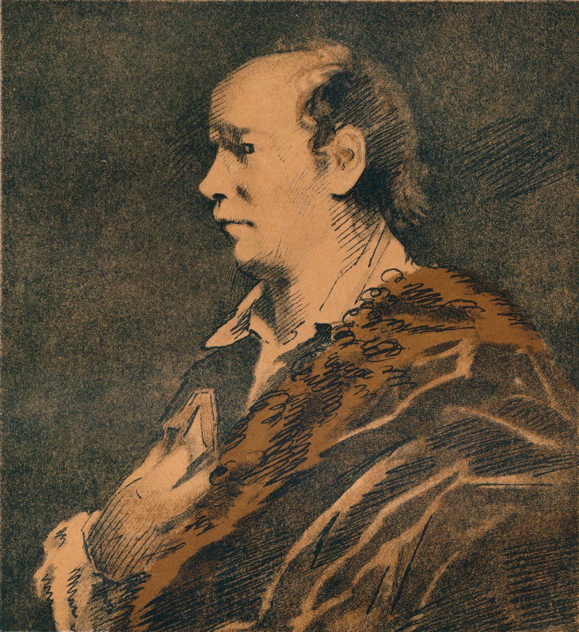 Skitse af Oliver Goldsmith, af Sir Joshua Reynolds, 1769-70, 1906 af Joshua Reynolds