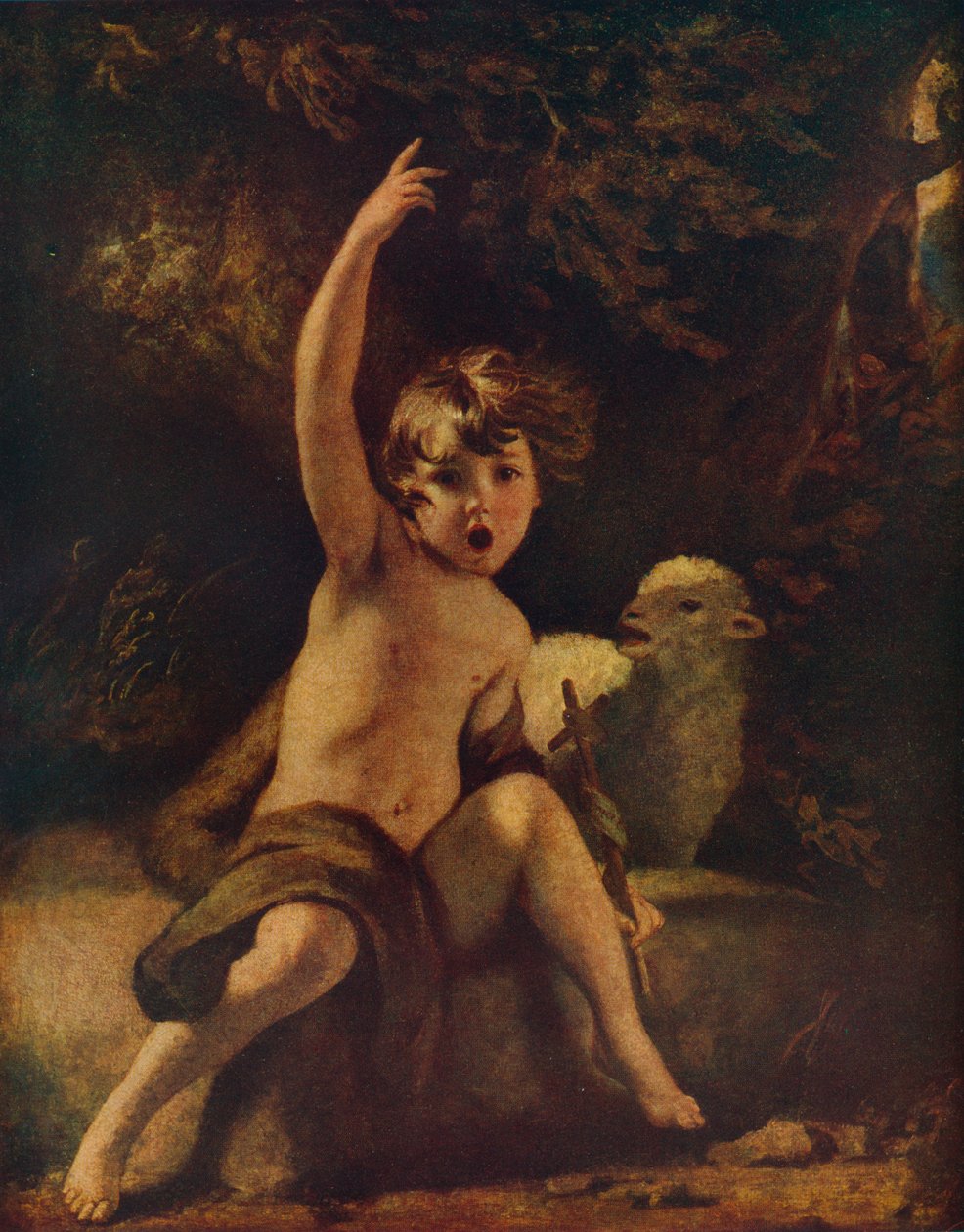 St. John in the Wilderness, c1776 af Joshua Reynolds