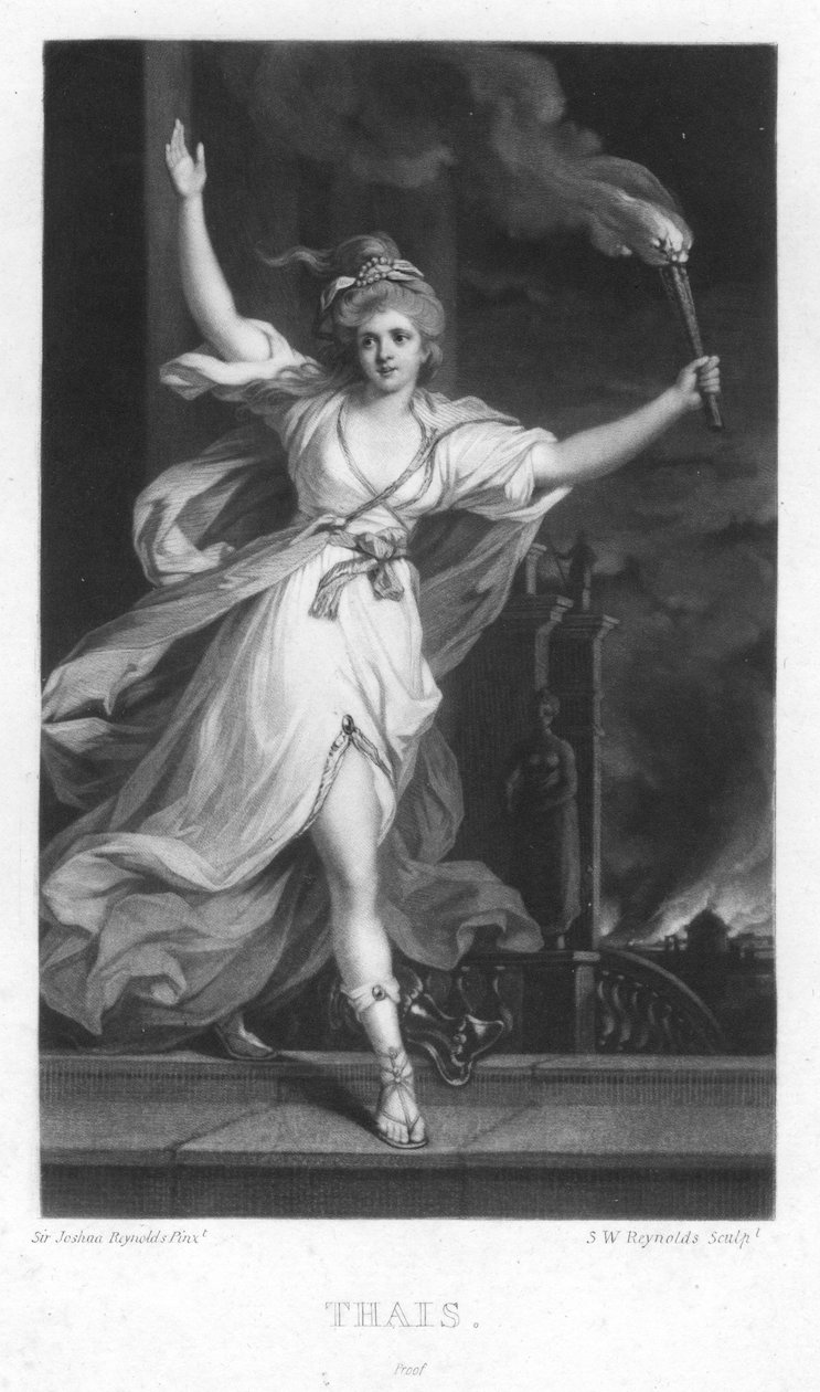 Thais, c1740-1790 af Joshua Reynolds