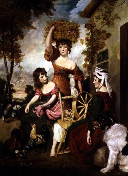 The Cottagers, The Machil Family (olie på lærred) 1788 af Joshua Reynolds