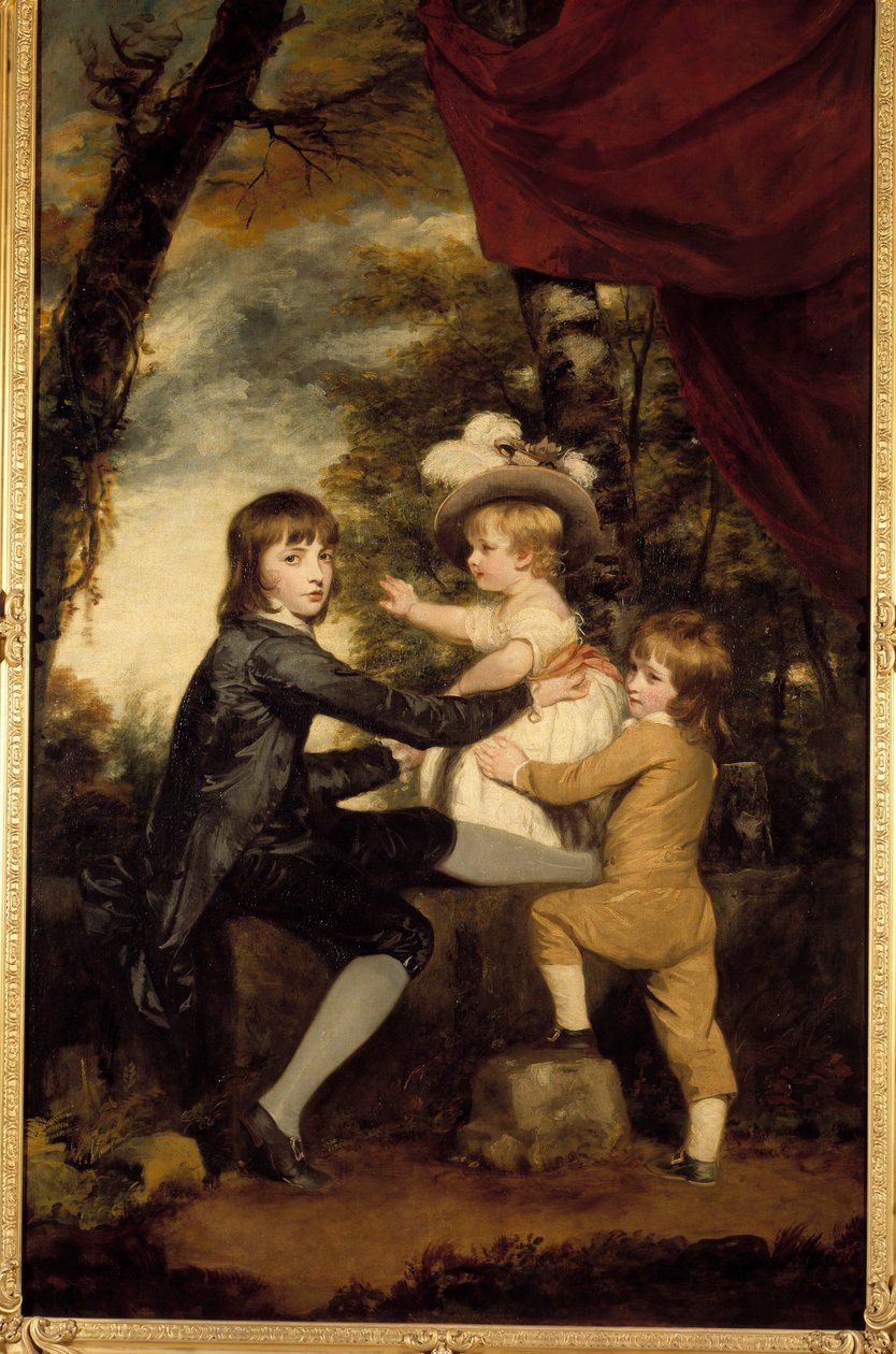Lammebørnene. Maleri af Joshua Reynolds (1723-1792). 1700-tallet. Privat samling af Joshua Reynolds