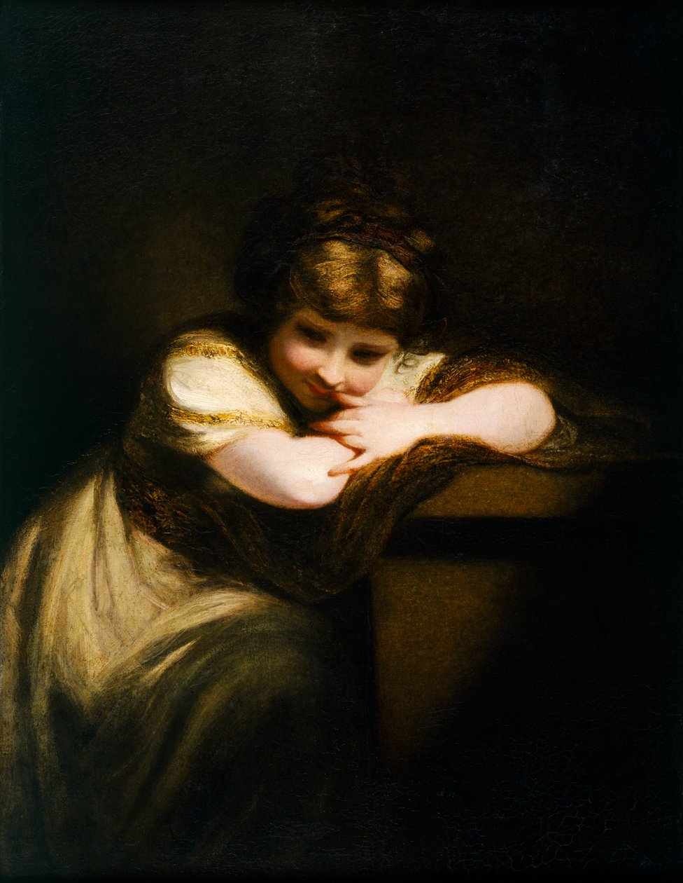 Den leende pige af Joshua Reynolds