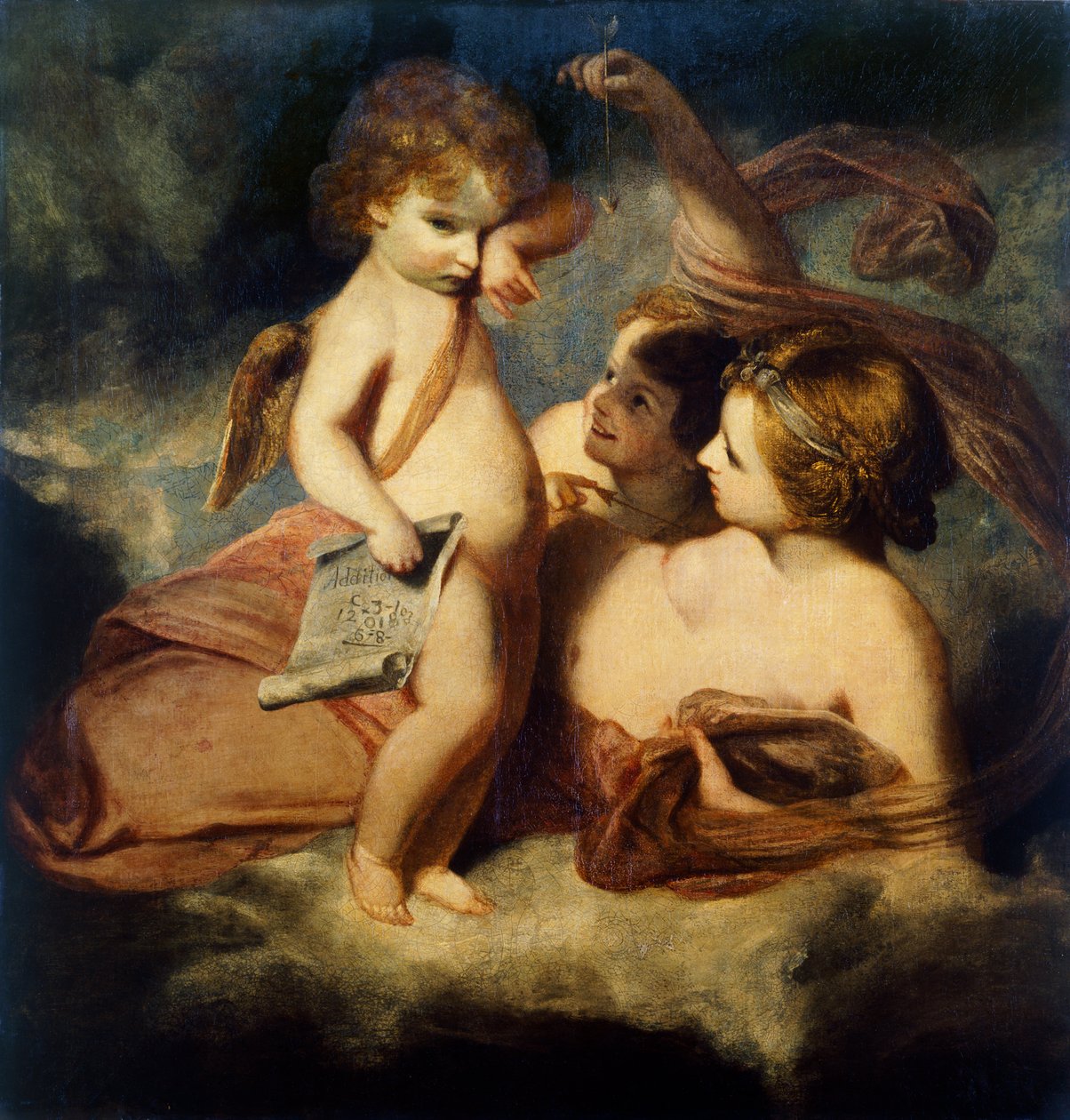 Venus Chiding Amor for at lære at kaste regnskaber af Joshua Reynolds