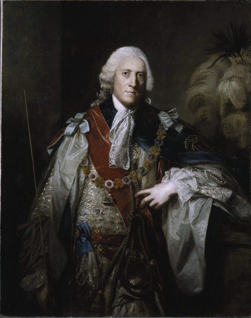William Cavendish, 4. hertug af Devonshire (olie på lærred) af Joshua Reynolds