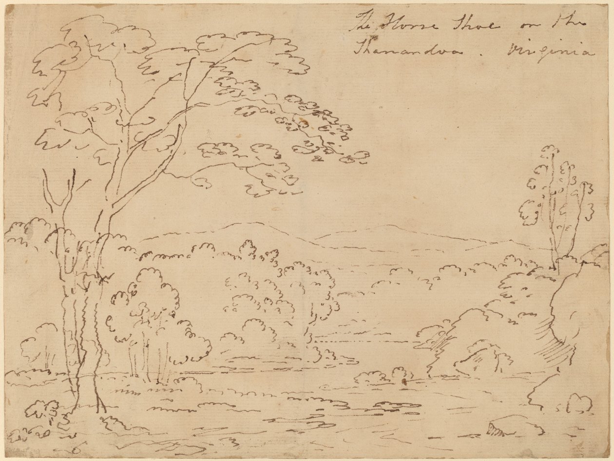 Hesteskoen på Shenandoah, Virginia af Joshua Shaw