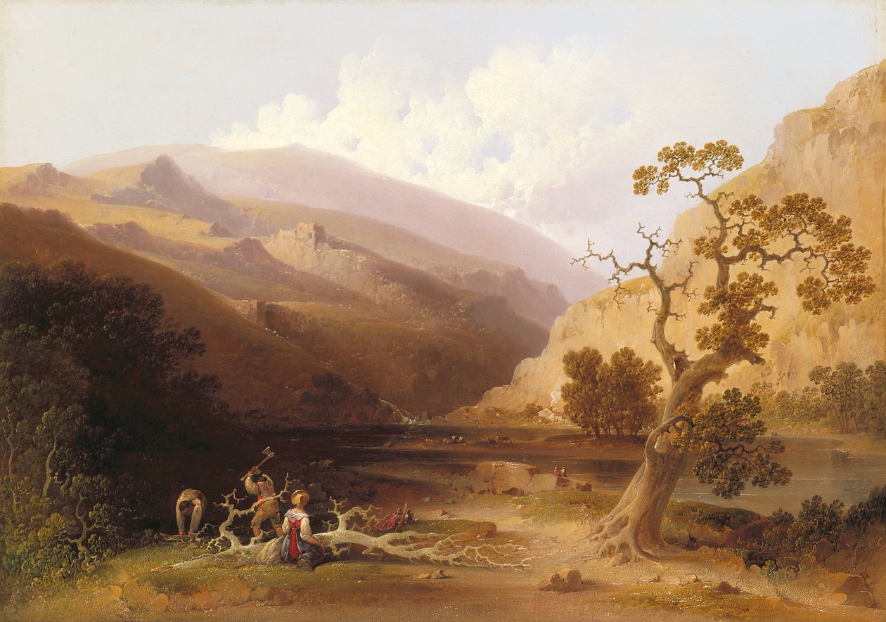 The Pioneers (olie på lærred) af Joshua Shaw